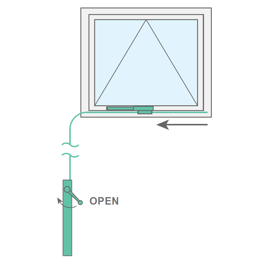 GEZE OL Line 250 Manual Chain Window Opener