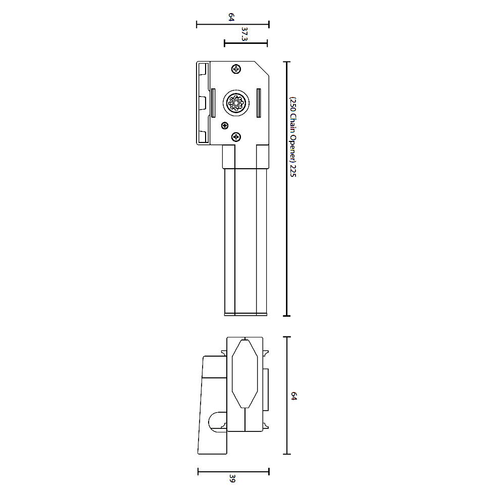 GEZE OL Line 250 Manual Chain Window Opener