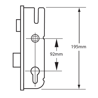 GU Fast Lock Lever Operated Latch & Deadbolt