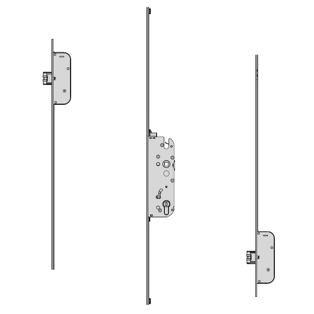 GU Secury Auto Panic E U-Rail Multipoint - 2 Deadlocks