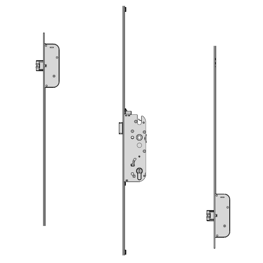 GU Secury Auto Panic E U-Rail Multipoint - 2 Deadlocks