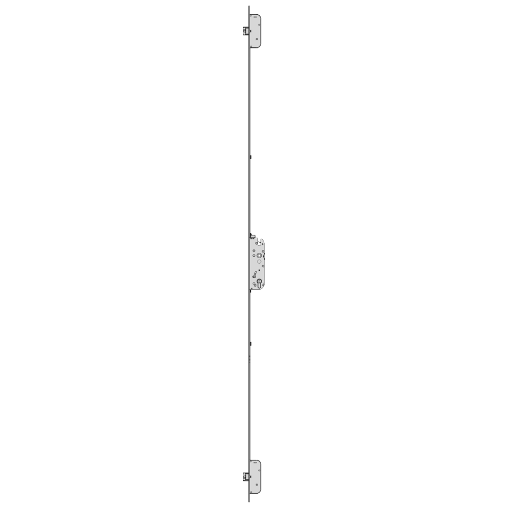GU Secury Auto Panic E U-Rail Multipoint - 2 Deadlocks
