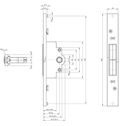 GU Alu Jet Locking Gear For Tilt & Turn Windows/ Bi-Fold Door