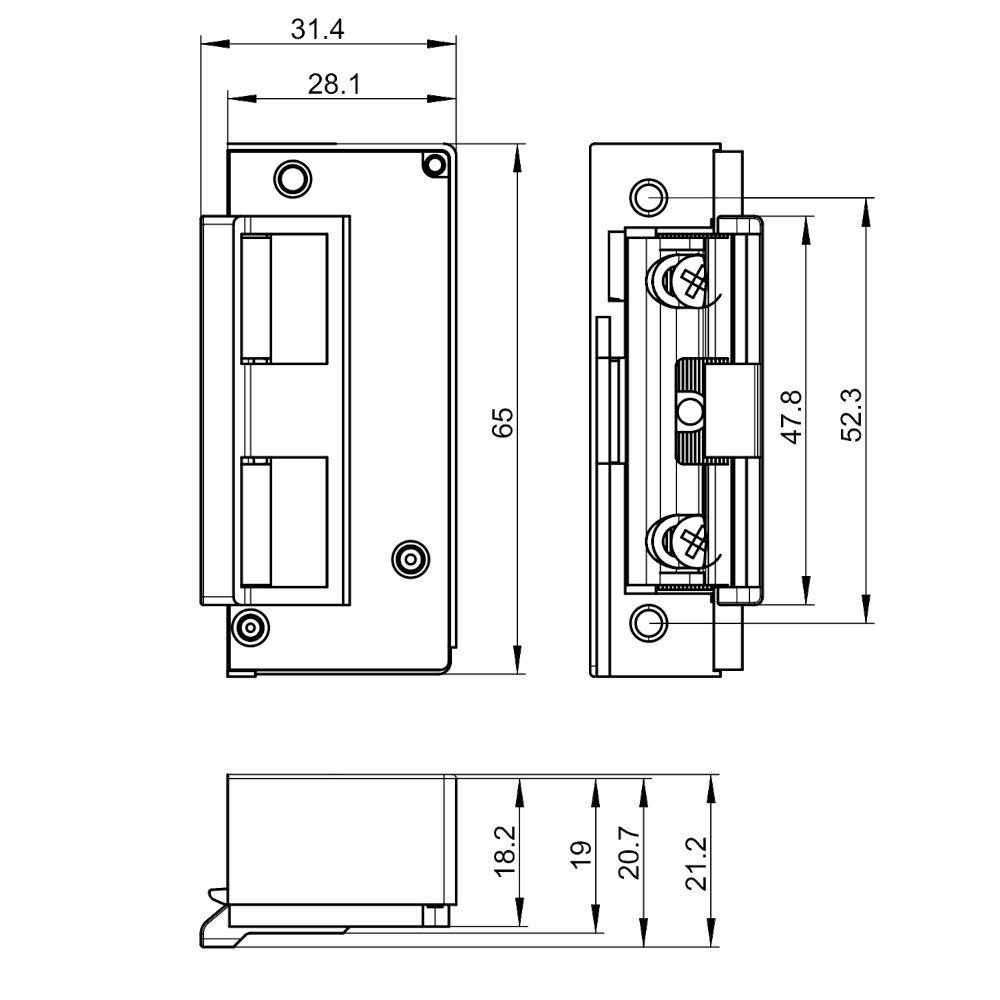 GU TENF Spring Loaded Interchangeable Centre Latch Release