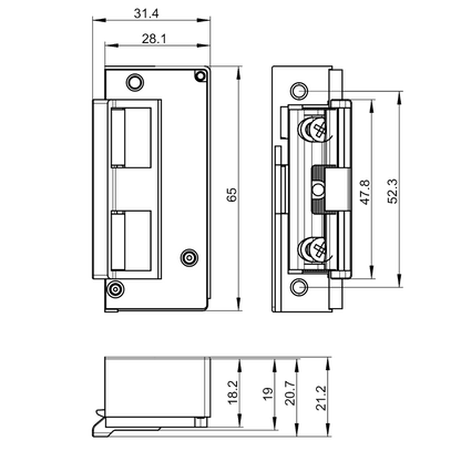 GU TENF Spring Loaded Interchangeable Centre Latch Release