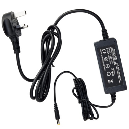 HAYDON MARKETING CCTV Inline Power Supply Lead & UK Plug 12VDC