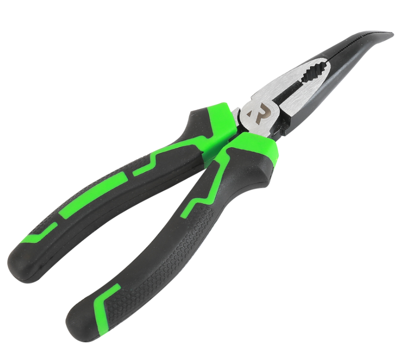 Rikä 200mm High-Leverage Bent Long Nose Pliers