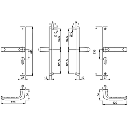 HOPPE London UPVC Lever Door Furniture To Suit ABT & UNION