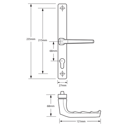 HOPPE UPVC Lever Door Furniture To Suit Fullex