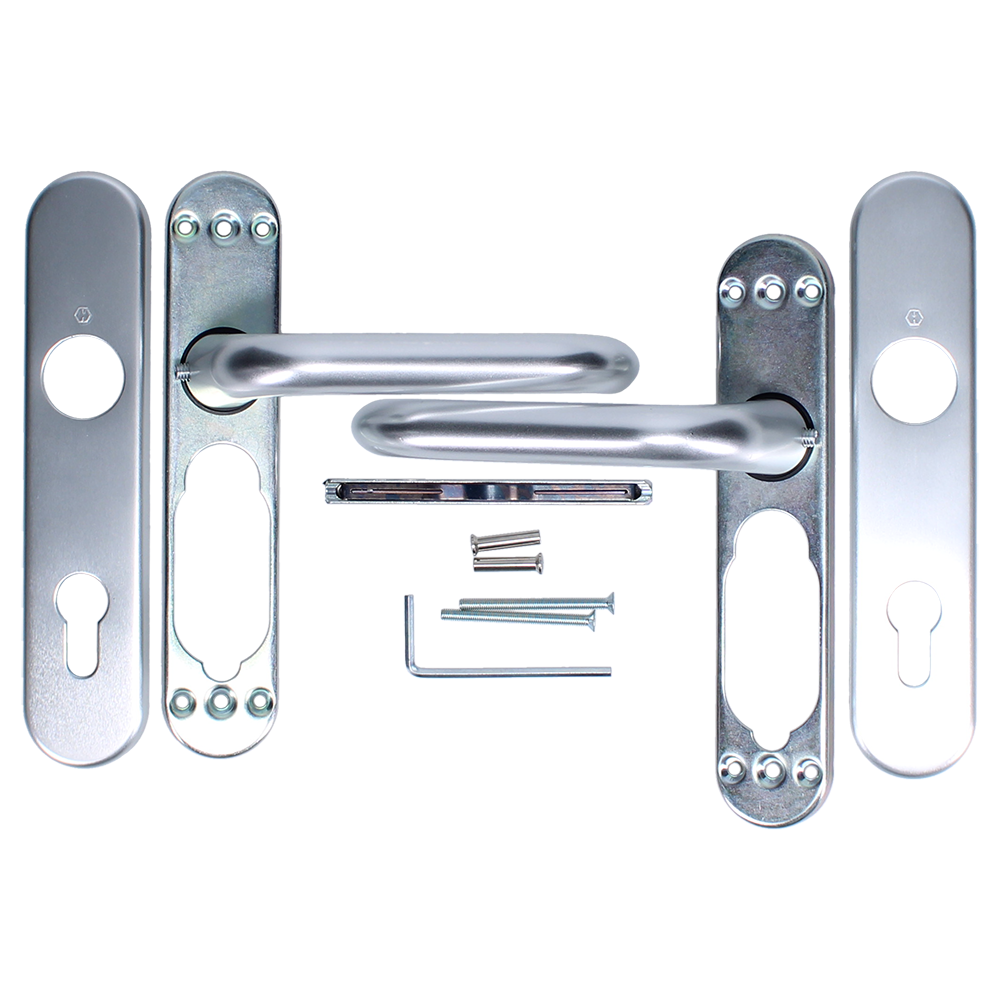 HOPPE Paris 72PZ Euro Profile Lever Handle On Short Backplate 138S/2600