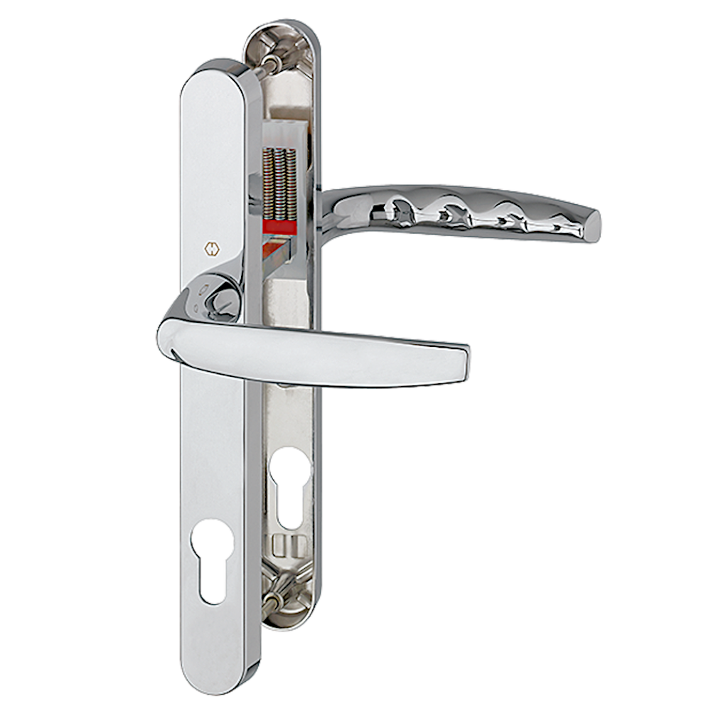 HOPPE Atlanta 92PZ Euro Profile Lever/Lever Handle On 30mm Narrow Backplate M1530M/3841N
