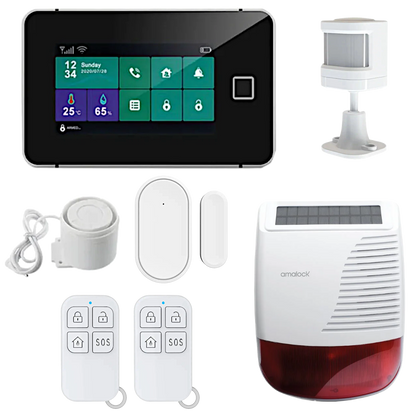 AMALOCK ALM5100 Smart Wi-Fi Alarm Kit With Fingerprint Sensor & External Sounder
