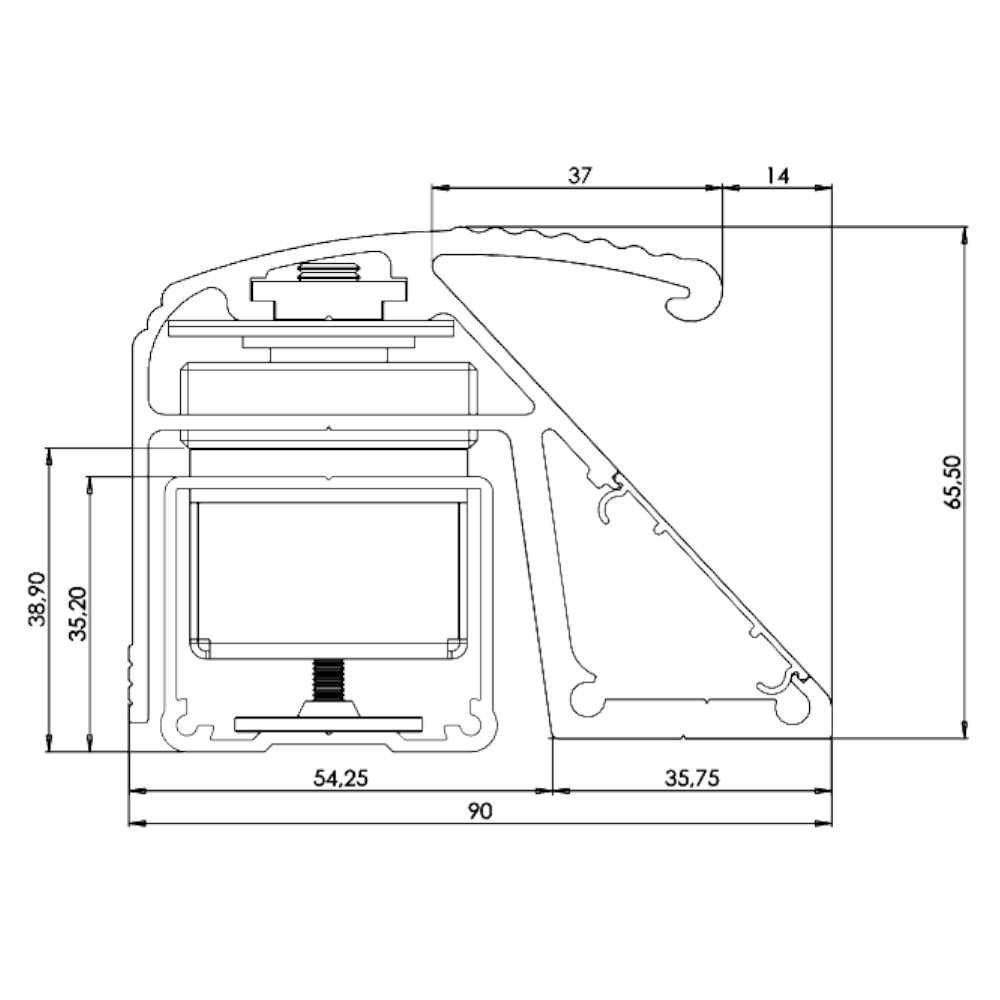 ICS PH800-3 Magnet Pull Handle Triple Monitored