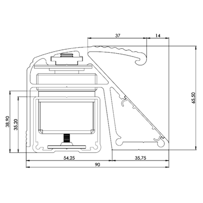 ICS PH800-3 Magnet Pull Handle Triple Monitored