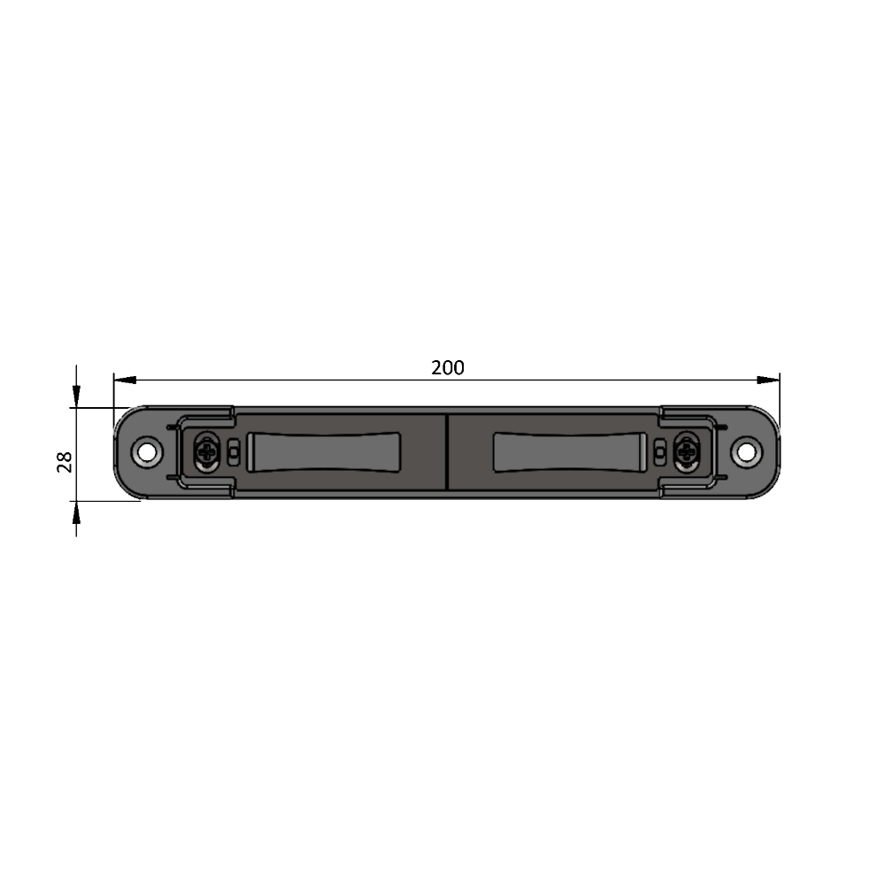 INGENIOUS 1143 Composite Door Twin Hook Keep
