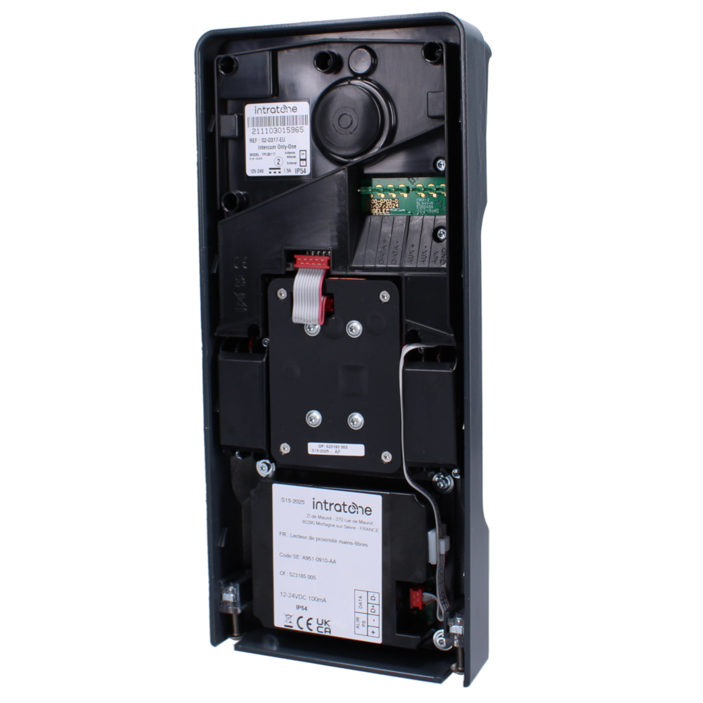 INTRATONE SC05 Only One Integrated Video, Keypad & Proximity Intercom 1- 10 Dwellings With 20 Fobs & 15 Years Data