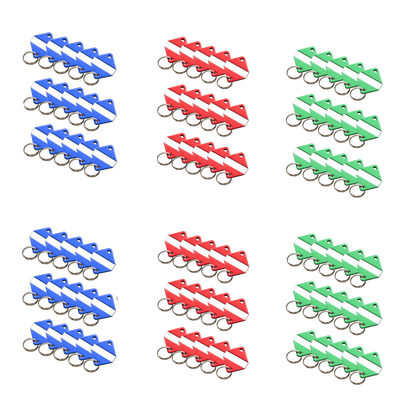 INTRATONE Mifare Electronic Key Ring Tags Red, Blue & Green (Box of 90 - 30 of Each Colour) With USB Programmer