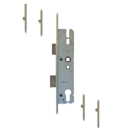 KFV Lever Operated Latch & Deadbolt U Rail - 4 Roller