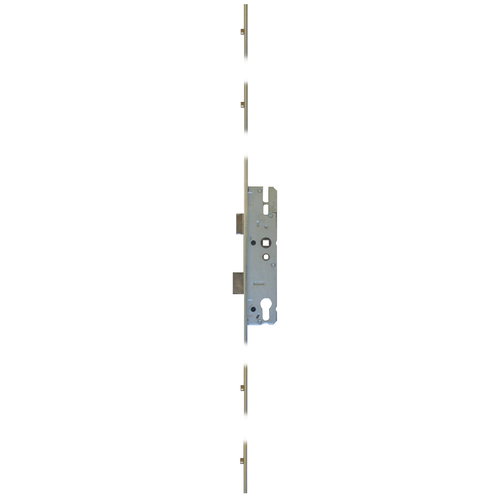 KFV Lever Operated Latch & Deadbolt U Rail - 4 Roller
