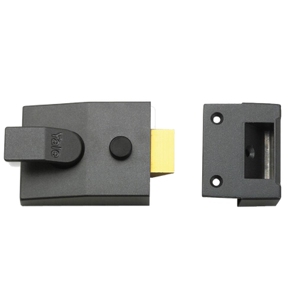 YALE 91 Non-Deadlocking Nightlatch 60mm Case Only - Dull Metal Grey