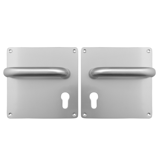 DORTREND 20RW Witley Large Plate Mounted Unsprung Lever Furniture Euro Lever Lock - Anodised Aluminium
