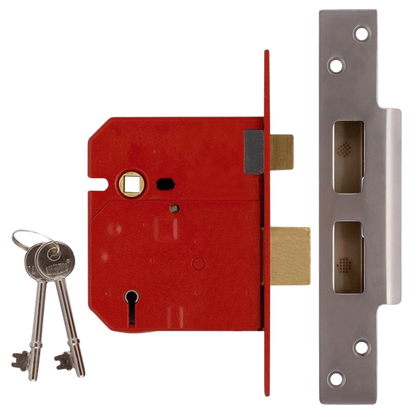 UNION 2234 5 Lever Sashlock 76mm Keyed Alike - Satin Chrome