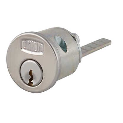 UNION 1X1 Rim Cylinder Keyed To Differ Old Section - Satin Chrome