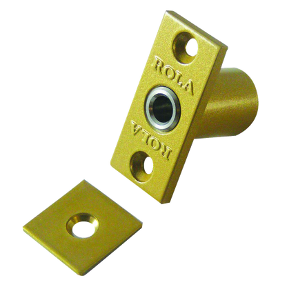 BRAMAH R1 ROLA Retractable Sash Window Stop 14mm R1/06 - Polished Brass