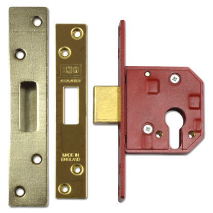 UNION L2144E Euro Deadcase 67mm - Polished Lacquered Brass