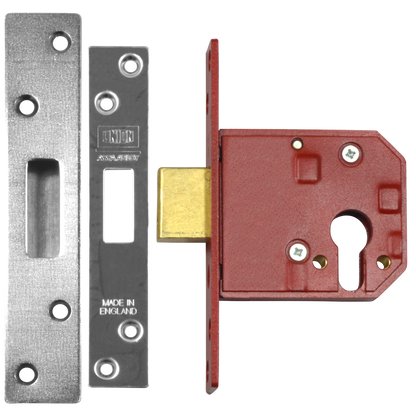 UNION L2144E Euro Deadcase 80mm - Satin Chrome