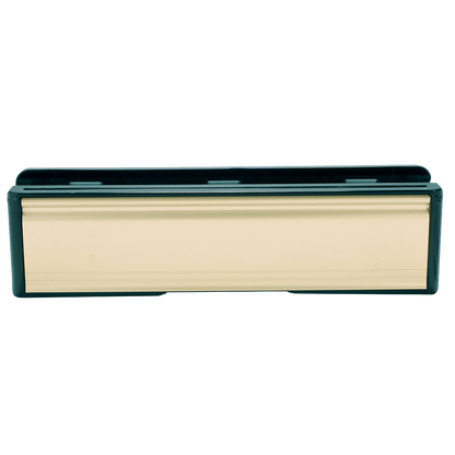 WELSEAL UPVC Letter Box 265mm Wide Gold - Polished Gold