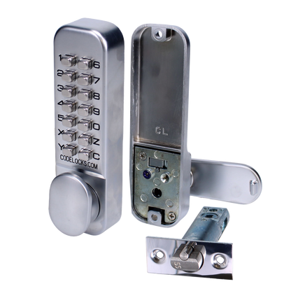 CODELOCKS CL155 Digital Lock With Optional Holdback CL155 - Satin Chrome
