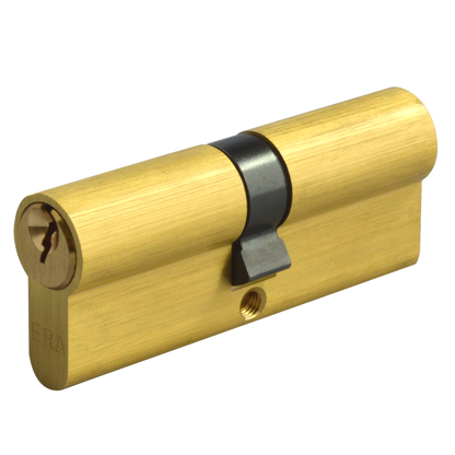 ERA 6-Pin Euro Double Cylinder 85mm 40/45 35/10/40 Keyed To Differ - Polished Brass