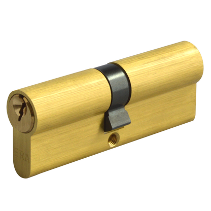 ERA 6-Pin Euro Double Cylinder 95mm 40/55 35/10/50 Keyed To Differ - Polished Brass