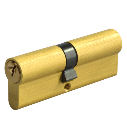 ERA 6-Pin Euro Double Cylinder 100mm 40/60 35/10/55 Keyed To Differ - Polished Brass