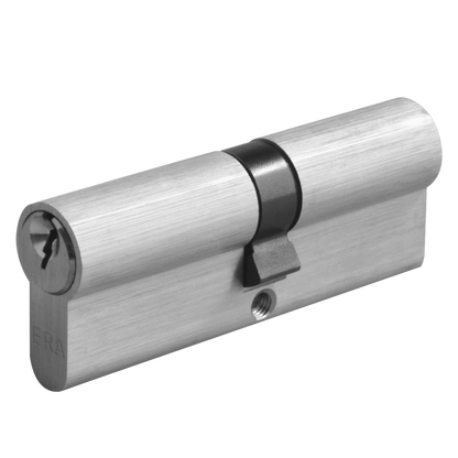 ERA 6-Pin Euro Double Cylinder 90mm 45/45 40/10/40 Keyed To Differ - Satin Chrome