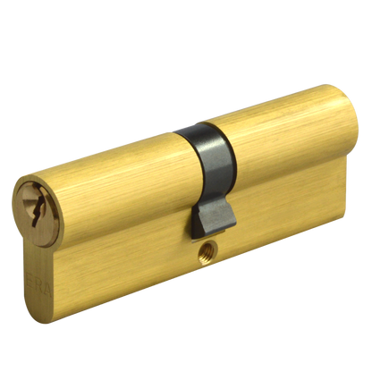 ERA 6-Pin Euro Double Cylinder 100mm 45/55 40/10/50 Keyed To Differ - Polished Brass