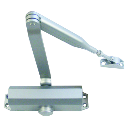 BRITON 121CE Size 3 Overhead Door Closer Silver - Silver Enamelled