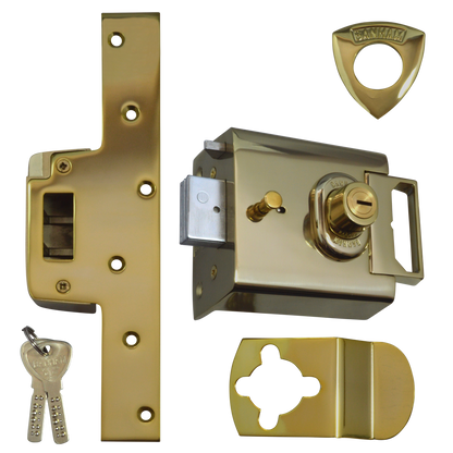 Banham L2000 Rimlock 96mm - Satin Brass