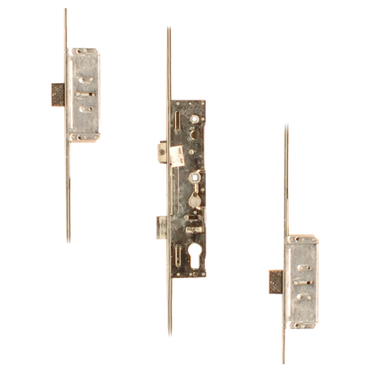 LOCKMASTER Lever Operated Latch & Deadbolt Single Spindle - 2 Dead Bolt 35/92