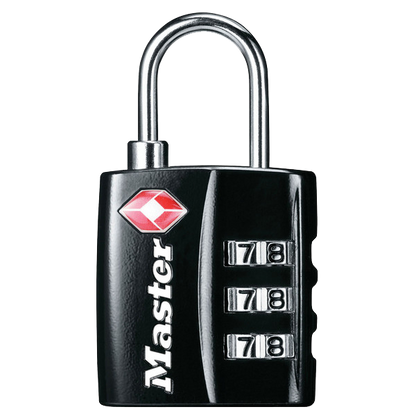 MASTER LOCK 4680 TSA Combination Luggage Padlock Pro - Black