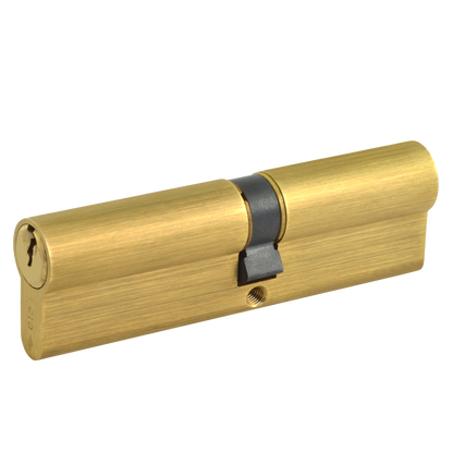 CISA C2000 Euro Double Cylinder 90mm 40/50 35/10/45 Keyed To Differ - Polished Brass
