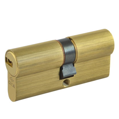 CISA Astral Euro Double Cylinder 70mm 35/35 30/10/30 Keyed To Differ - Polished Brass