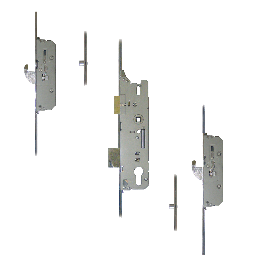 FUHR Lever Operated Latch & Deadbolt Split Spindle- 2 Hook & 2 Roller 35/92