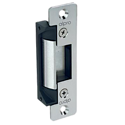 ALPRO AL110 Series 12V/24V DC Mortice Release F/U Short Lipless Aluminium - Stainless Steel