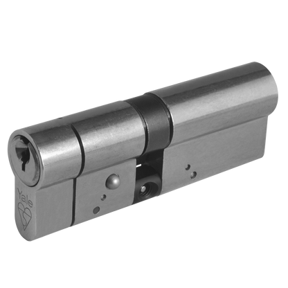 YALE Snap Resistant Euro Double Cylinder 90mm 40/50 35/10/45 Keyed To Differ - Nickel Plated