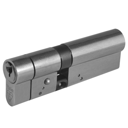 YALE Snap Resistant Euro Double Cylinder 100mm 40/60 35/10/55 Keyed To Differ - Nickel Plated