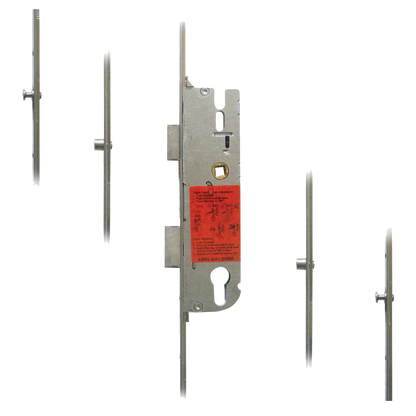GU Secury Europa Lever Operated Latch & Deadbolt Split Spindle - 2 Roller & 2 Mushrooms 35/92
