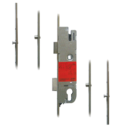 GU Secury Europa Lever Operated Latch & Deadbolt - 2 Roller & 2 Mushrooms 35/92