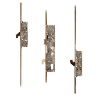 SAFEWARE 3 Lever Operated Latch & Hook Twin Spindle - 2 Hooks 35/92-62